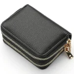 Women's Double Zipper Wallet Fashion Short Credit Card Holder with Large Capacity Coin Purse - Image 16