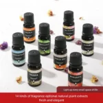 17 Flavors 10ml Essential Oils For Aroma Diffuser AirHumidifier Home Water-soluble Lavender Rose Eucalyptus  White Peach Oolong - Image 2