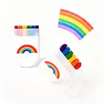 Rainbow Crayon Set 2PCS 6-Color Wax Art Set for Kids - Image 2