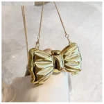 Golden Evening Bag Purses and Handbags Luxury Designer Shoulder Bags Funny Shape Party Wedding Round Acrylic Shiny Clutch Purse - Image 5