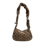 Fashion Grid Mini Handbags Adjustable Shoulder Strap Korean Hand-held Commuting Bag Single-shoulder Crossbody Bag Underarm Pouch - Image 9