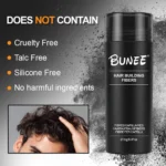 BUNEE Hair Fiber 27.5g: Men's Natural Hair-Thickening Fibers for Balding Areas, Fills Part Lines, Includes 27.5g Fiber Powder. - Image 6
