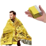 160*210cm Emergency Blanket Waterproof Keep Warm Blanket Camping Survival Tool Life Saving First Aid Insulation Tools  Gold