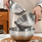 Stainless Steel Mixing Bowls 1-3PCS with Measurement Scale - Image 4