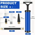 1 Pc Portable Multifunctional Ball Pump With Needle And Nozzle, Ball Inflator For Football,Basketball,Volleyball,Swimming - Image 4