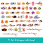 Montessori Magnetic Fishing Toy Ages 3-12 Wooden Marine Game - Image 10