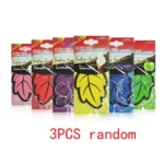 3-60pcs Car Air Freshener Natural Scented Tea Paper Auto Hanging Vanilla Perfume Fragrance Leaf Shape Car Accessories Interior - Image 11