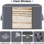 Large Capacity Clothes Storage Bag Foldable Blanket Storage Containers for Organizing Bedroom Closet - Image 2