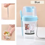 Portable Salad Cup Breakfast Cup Food Stratification Yogurt Cereal Oatmeal Snacks Parfait Containers Fruit Box Cup With Lid Fork - Image 10