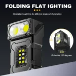 MINI USB Rechargeable LED Flashlight Portable Tail Magnet Flashlight Super Bright Camping Lantern Side COB Emergency Light - Image 2
