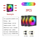 LDPCSJ PRISM 4 RS 12cm ARGB 4 Pin Computer Case Fan Quiet Cooling 12V Large Air Volume 1200RPM for Desktop Gaming PC Build - Image 24
