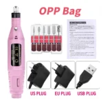 LULAA Portable Professional Electric Nail Drill Machine Manicure Tools Pedicure Drill Set Family Nail File Nail Drill Equipment - Image 19