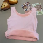 Women's Winter Thermal Underwear Top Seamless Plus Velvet Shirt Sleeveless Vest Warm Female Undershirt Solid Color Sexy Lingerie - Image 8