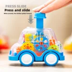 Transparent Gear Car Toy 1PC Inertia Pull-Back Kids Vehicle - Image 4