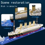 Titanic Building Block Model Micro Brick Cruise Ship Kit - Image 4