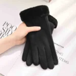 Women Touchscreen Gloves Warm Plush-Lined Winter Outdoor Gloves - Image 7