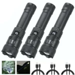 6000000LM LED Flashlight Rechargeable High Power Military Tactical Flashlight Telescopic Zoom Torch Lamp Outdoor Camping Lantern - Image 10