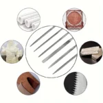 Premium Needle File Set - High-Carbon Steel Files with Non-Slip Ergonomic Handles for Precise Filing on Wood, Plastic, Model - Image 4