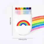 Rainbow Crayon Set 2PCS 6-Color Wax Art Set for Kids - Image 6