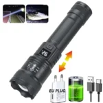 6000000LM LED Flashlight Rechargeable High Power Military Tactical Flashlight Telescopic Zoom Torch Lamp Outdoor Camping Lantern - Image 12