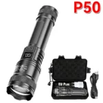 2000LM Ultra Bright P50 LED Flashlight Tactical EDC Emergency Spotlight Telescopic Zoom Handheld Torch with 14500/18650 Battery - Image 11