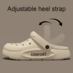 Women's Men's Slippers Summer Anti-Slip Couple Hollow Covered Toe Indoor Outdoor Casual Thick Bottom Sandals for Home Adults - Image 2