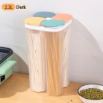 Kitchen Cereals Storage Box Plastic 4 grids Cereals Sealed Jar Food Container Moisture-proof Grain Tank Spaghetti Keep Fresh Box - Image 9