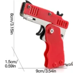 Rubber Band Launcher Toy with 60PCS Bands & Keychain - Image 6