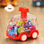Transparent Gear Car Toy 1PC Inertia Pull-Back Kids Vehicle - Image 7