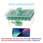 Ice Cube Tray with Lid 68 Cubes Easy Press Release Box - Image 5