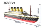 Titanic Building Block Model Micro Brick Cruise Ship Kit - Image 8