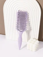 Curling Styling Brush 1PC Hollow Massage Comb for Hair & Wigs - Image 9