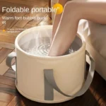 Foldable Portable Folding Foot Soak Bath Tub with Heat Preservation - Multifunctional Deep Basin, Foot Spa Bucket Massagem