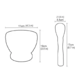Mortar and Pestle Set 2-Piece Resin Spice Grinder Bowl - Image 6