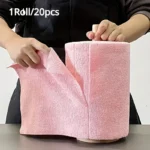 1 roll/20 reusable microfiber cleaning cloths - kitchen towels, multi sided household cloths - Image 6