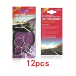 3-60pcs Car Air Freshener Natural Scented Tea Paper Auto Hanging Vanilla Perfume Fragrance Leaf Shape Car Accessories Interior - Image 26
