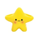 Cute Star-Shaped Toothbrush Holder Freestanding Bathroom Organizer with Cute Face Design, Space-Saving Toothbrush & Toothpaste - Image 7