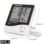 LED Thermometer Thermo-Hygrometer Multifunction Electronic Clock Temperature Humidity Meter Weather Station for Home With Alarm - Image 11