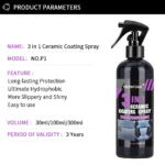Ultimate Ceramic Coating Spray Coatin Nano Crystal Hydrophobic Layer Polishing Paint Coating Agent Polish Nanos Coatings - Image 6