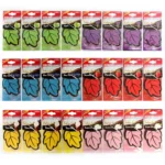 3-60pcs Car Air Freshener Natural Scented Tea Paper Auto Hanging Vanilla Perfume Fragrance Leaf Shape Car Accessories Interior - Image 3