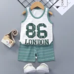 Children Sets Kids Clothes Boys Girls Vest Suit  Summer Children's Clothing baby Cotton T-Shirts Shorts Tank Top Sleeveless - Image 11