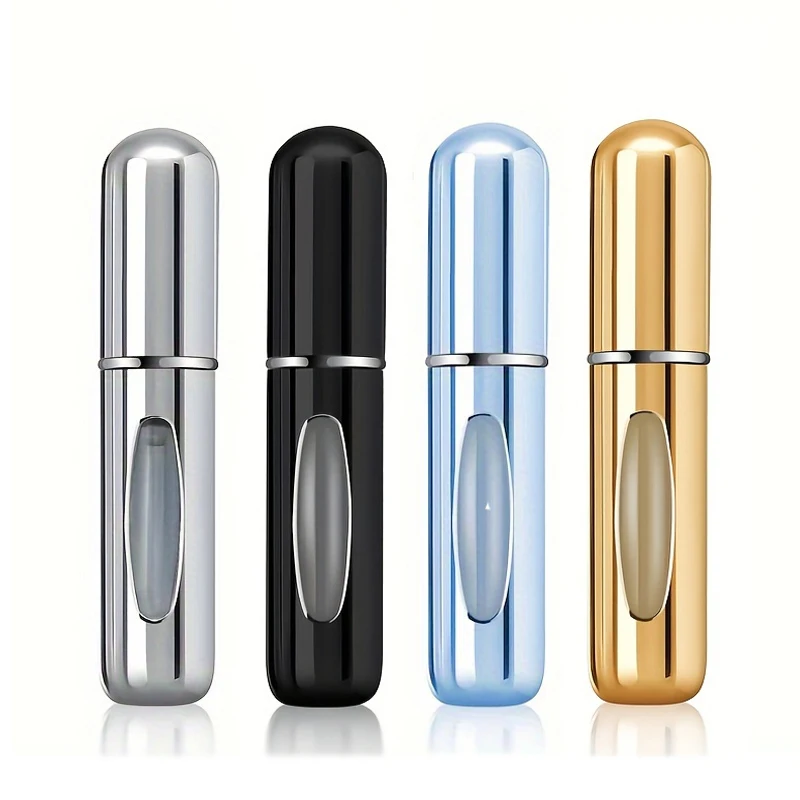 S8466dcb262e841e09a3d79e37c26205b1.webp 1/4Pcs 5ml Perfume Atomizer Portable Liquid Container for Cosmetics Traveling Mini Aluminum Spray Empty Refillable Bottle - Image 1