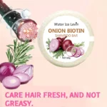 Onion & Biotin Shampoo Bar - 60g, Suitable for All Hair Types, Moisturizing and Smoothing, Rich in Rosemary Extract - Image 2