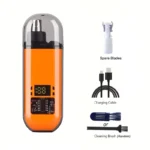 2 In 1 Electric Portable Ear And Nose Hair Trimmer Clipper 2024 Professional Painless Portable Eyebrow For Men - Image 11