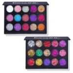 CmaaDu 15 Colors Gold Scallion Powder Diamond Glitter Eyeshadow Tray Shimmering Dazzling Universal Waterproof Easy to Color - Image 5