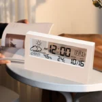LED Thermometer Thermo-Hygrometer Multifunction Electronic Clock Temperature Humidity Meter Weather Station for Home With Alarm
