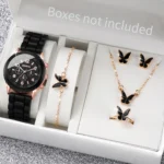 5/6PCS Women Watches Fashion Silicone Band Women Quartz Watches Jewelry Set Reloj Mujer Girls Clock Gift (Without Box) - Image 3
