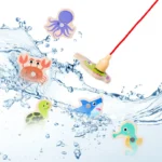 Montessori Magnetic Fishing Toy Ages 3-12 Wooden Marine Game - Image 4