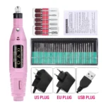 LULAA Portable Professional Electric Nail Drill Machine Manicure Tools Pedicure Drill Set Family Nail File Nail Drill Equipment - Image 24