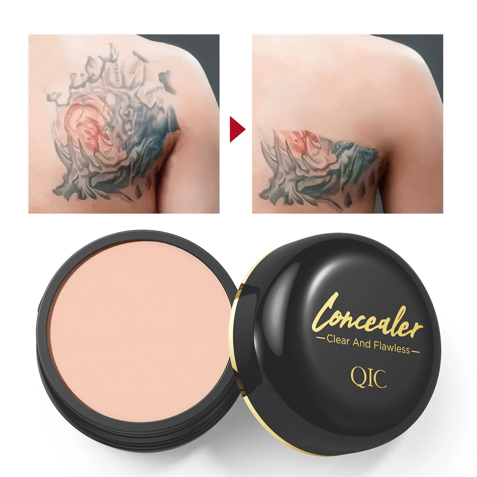 S8ab9c63aeecc4f7c857366dcb0e0ea81A.webp Waterproof Full Coverage Concealer for Tattoos, Scars - Natural Finish Foundation for All Skin Tones & Types - Image 1